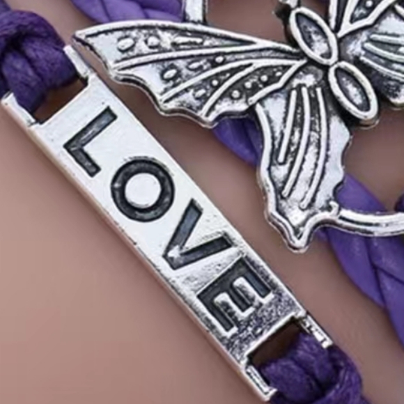 New Multi Layered Leather Bracelet - Picture 2 of 4